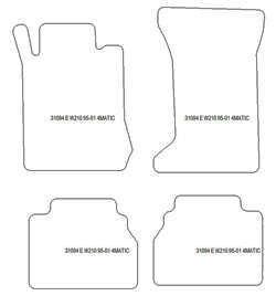 Alfombrillas para Mercedes Clase E (W210) 4-Matic 1995-2001 MTM One