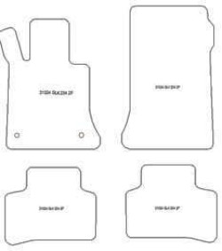 Alfombrillas para Mercedes Clase GLK (X204) 06.2008-2015 MTM One