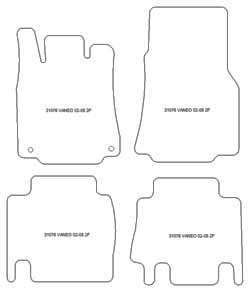 Alfombrillas para Mercedes Vaneo (W414) 2002-12.2005 MTM One