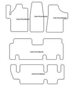 Alfombrillas para Mercedes Vito autobus 08.2003-2014 MTM One