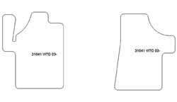 Alfombrillas para Mercedes Vito van 08.2003-2014 MTM One