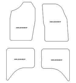 Alfombrillas para Mitsubishi L200 4 puertas 1998-2006 MTM One