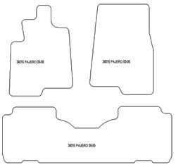 Alfombrillas para Mitsubishi Pajero III corto 2000-03.2007 MTM One