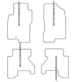 Alfombrillas para Nissan Pathfinder (R51) 2005-07.2010 MTM One