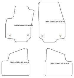 Alfombrillas para Opel Astra H Wagon 2004-2009 MTM One