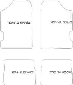 Alfombrillas para Peugeot 106 10.2000-05.2005 MTM One
