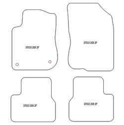 Alfombrillas para Peugeot 208 03.2012-05.2019 MTM One