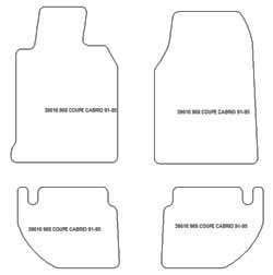 Alfombrillas para Porsche 968 cabrio / coupe 1991-1995 MTM One