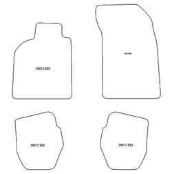 Alfombrillas para Porsche 993 1993-1997 MTM One