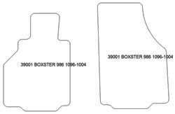 Alfombrillas para Porsche Boxster (986) 1996-10.2004 MTM One