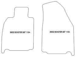 Alfombrillas para Porsche Boxster (987) 11.2004-2012 MTM One