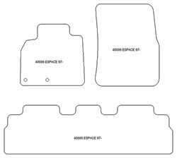 Alfombrillas para Renault Espace IV 2002-2011 MTM One