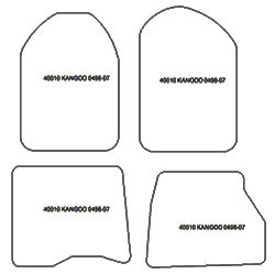 Alfombrillas para Renault Kangoo I 05.1998-12.2007 MTM One