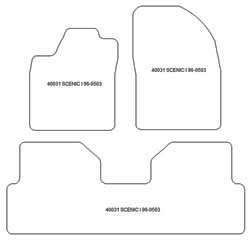 Alfombrillas para Renault Scenic I 1996-2003 MTM One