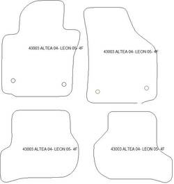Alfombrillas para Seat Altea XL 10.2006-08.2015 MTM One