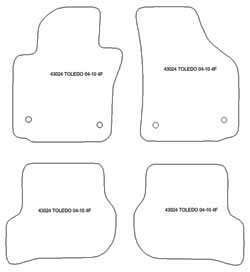 Alfombrillas para Seat Toledo III (5P) 2004-2010 MTM One