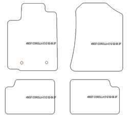 Alfombrillas para Toyota Corolla (E12) 01.2000-12.2006 MTM One
