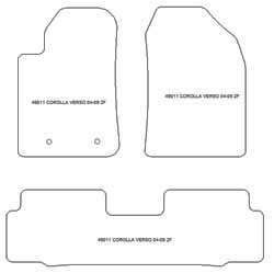 Alfombrillas para Toyota Corolla Verso 06.2004-02.2009 MTM One