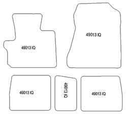 Alfombrillas para Toyota IQ 2008-2014 MTM One