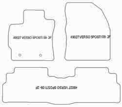 Alfombrillas para Toyota Verso 5 asientos 2009- MTM One