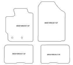 Alfombrillas para Toyota Yaris II 10.2005-2011 MTM One