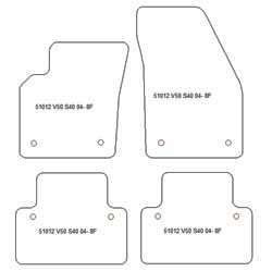 Alfombrillas para Volvo S40 II 2004-2012 MTM One