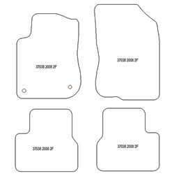 Alfombrillas para Peugeot 2008 I 04.2013-12.2019 MTM One