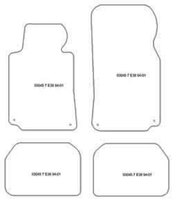 Alfombrillas para BMW Serie 7 (E38) 1994-2001 MTM One
