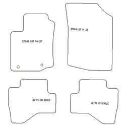 Alfombrillas para Peugeot 108 07.2014-11.2021 MTM One