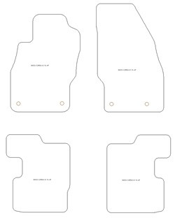 Alfombrillas para Opel Corsa E 12.2014-05.2019 MTM One