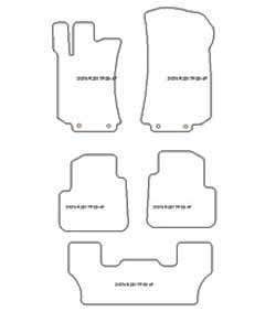 Alfombrillas para Mercedes Clase R (W251) 7 asientos 2005-2013 MTM One