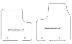 Alfombrillas para Opel Vivaro van 2014-09.2019 MTM One