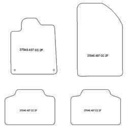 Alfombrillas para Peugeot 407 Coupe 2004-2011 MTM One