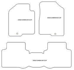 Alfombrillas para Kia Carens 2006-2012 MTM One