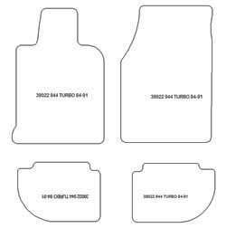 Alfombrillas para Porsche 944 Turbo MTM One