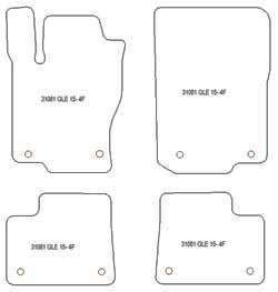 Alfombrillas para Mercedes GLE (C292) Class Coupe 08.2015-10.2019 MTM One