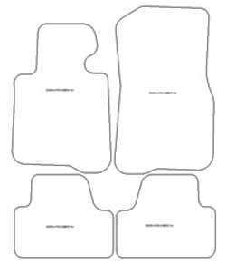 Alfombrillas para BMW Serie 4 (F33) Cabrio 2014-2021 MTM One