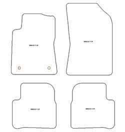 Alfombrillas para Citroen C3 III 11.2016-2024 MTM One