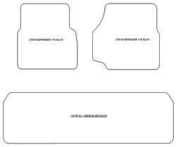 Alfombrillas para Land Rover Defender 09.2003-2020 MTM One