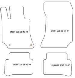 Alfombrillas para Mercedes CLS Shooting Brake 10.2012-02.2018 MTM One