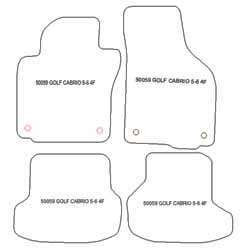 Alfombrillas para Volkswagen Golf 6 Cabrio 2011-2016 MTM One