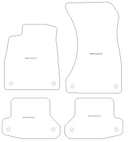 Alfombrillas para Audi A5 (F53) Coupe 10.2016-02.2020 MTM One