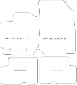 Alfombrillas para Dacia Duster I 2WD/4WD 2014-2017 MTM One