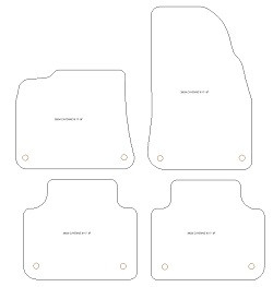 Alfombrillas para Porsche Cayenne III / Cayenne Coupe (tambien E-Hybrid) 11.2017- MTM One