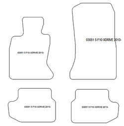 Alfombrillas para BMW Serie 5 (F10) 2013-2017 MTM One