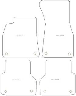 Alfombrillas para Audi A6 (C8) 2018- MTM One
