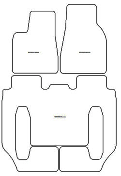 Alfombrillas para Tesla Model X 6 asientos (no central console) 2016- MTM One
