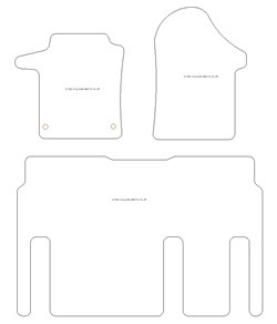 Tappetini per Mercedes Vito / eVito (electric) Mixto 2014- MTM One