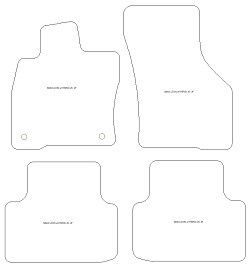 Alfombrillas para Cupra Leon 5 puertas / Sportstourer eHybrid 09.2020- MTM One