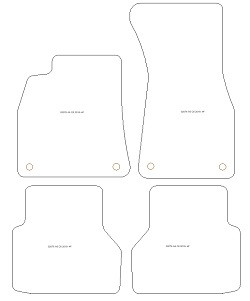 Alfombrillas para Audi A6 (C8) 2018- MTM One